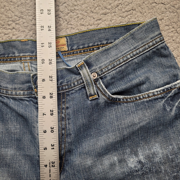 AG Adriano Goldschmied Jeans Mens 33x32 Blue Denim The Fillmore Bootcut Casual - Picture 10 of 12
